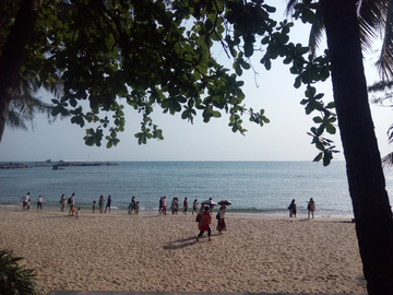 海边沙滩风景 三亚天涯海角