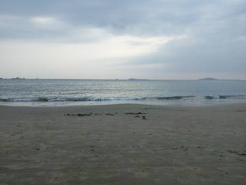 三亚湾海边黄昏风景