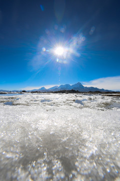 雪山和冰雪湖泊