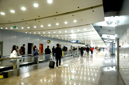 首都机场候机厅 长廊