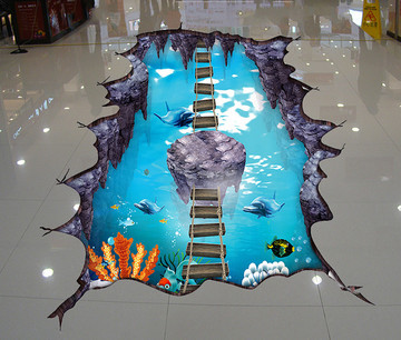 3D海底世界地板畫