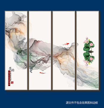 簡約背景墻壁畫