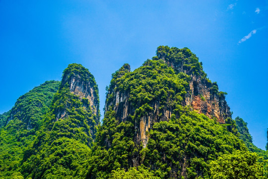 桂林阳朔兴坪山水风景