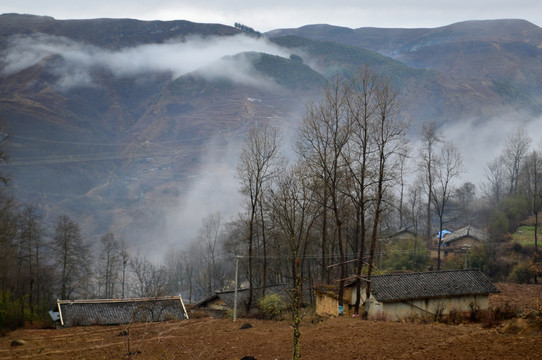 大凉山 乡村风光 山村