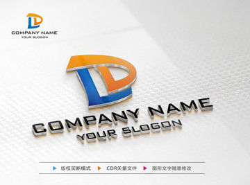 LD字母LOGO设计