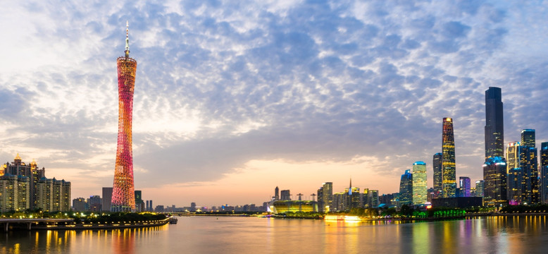 广州夜景 广州塔夜色