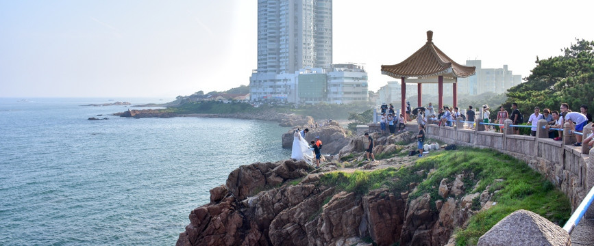 青岛八大关海滨风景