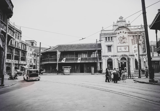 老上海舊上海民國建筑街景