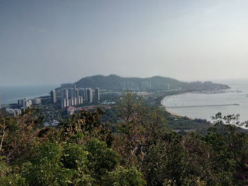 三亚湾日落风景