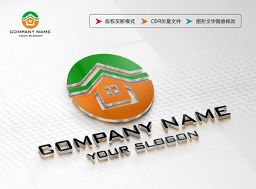 房产中介家居LOGO设计