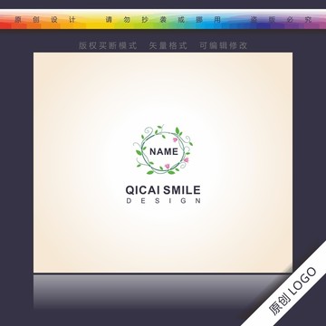 鮮花化妝品logo女性標(biāo)志