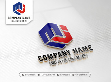 MJ字母LOGO設(shè)計(jì) JM標(biāo)志