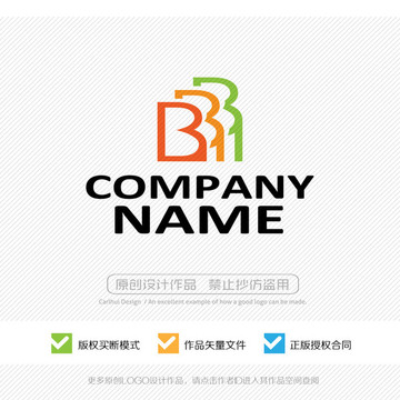 B字母 LOGO设计