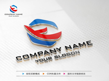 T字母LOGO 标志设计