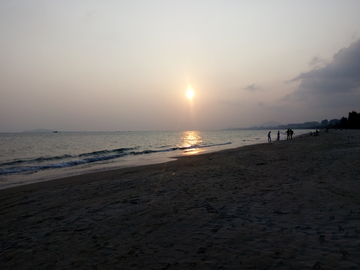 海边暮色风景