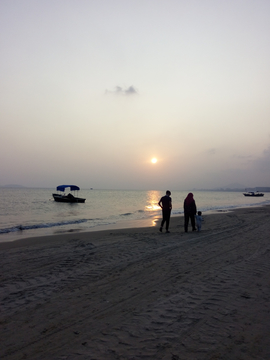 海边暮色风景