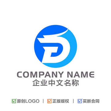 字母FD 龙LOGO