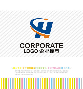 H字母logo