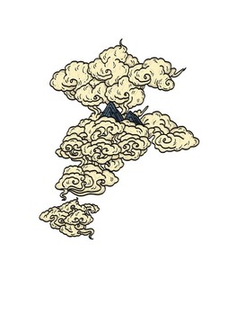 手繪云