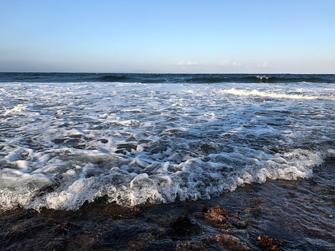 海浪蓝天