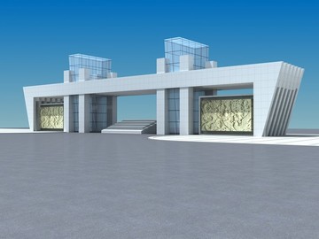 公司大門3dmax模型