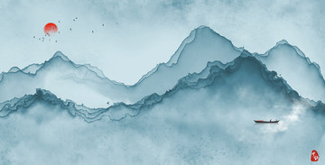 水墨山水畫