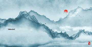 唯美時(shí)尚水墨畫(huà)