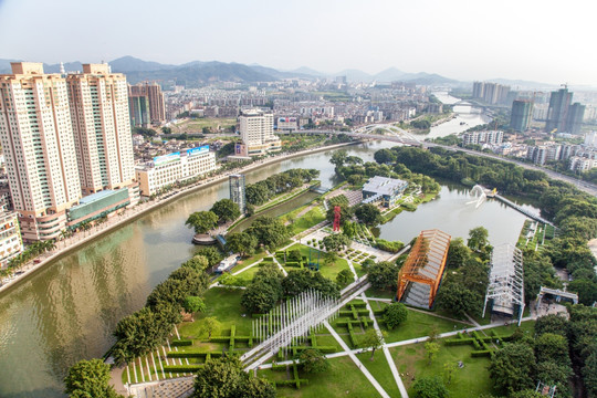 中山岐江公园全景