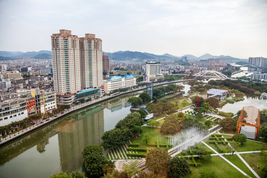 中山岐江公园全景