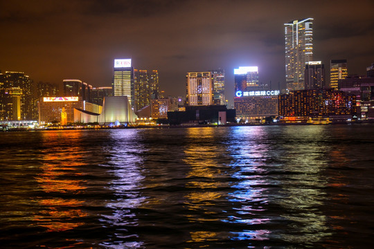 香港维多利亚港夜景