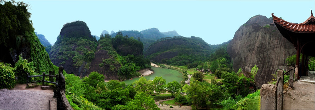 武夷山九曲溪天游峰