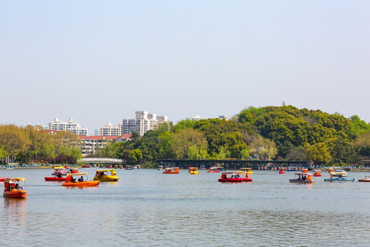 上海长风公园游船