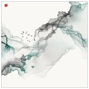 水墨畫 新中式