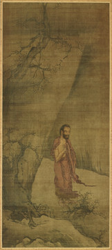 宋 梁楷 出山釋迦圖軸