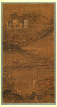宋 馬遠(yuǎn) 山水人形圖