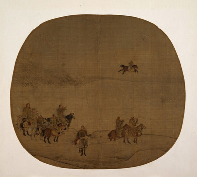 宋 陳居中 胡騎春獵圖