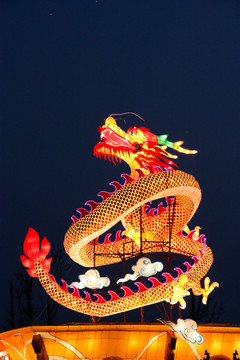中国传统灯展龙