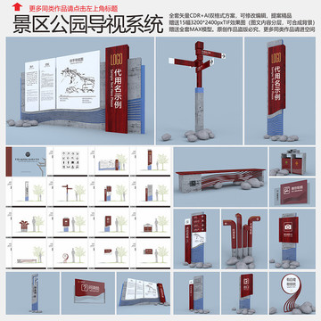 公园景区导视系统 平面送效果图