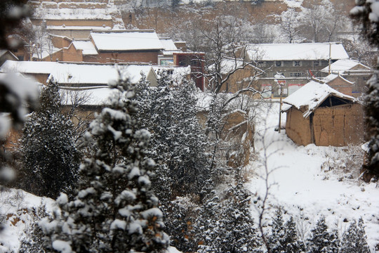 村庄雪景