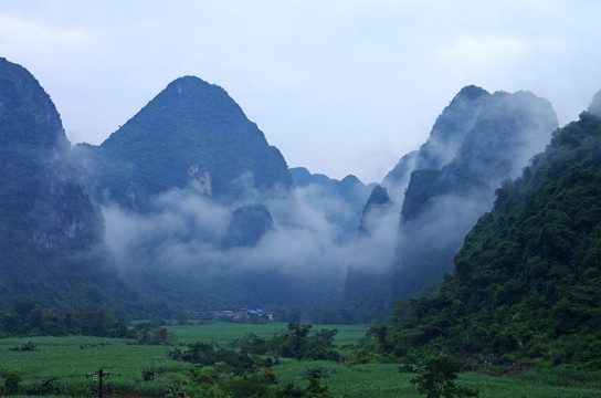 青山风景 云雾风景 山水风景