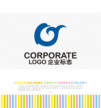 鲸鱼logo Y字母logo