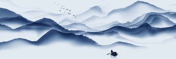 意境山水 水墨山水畫