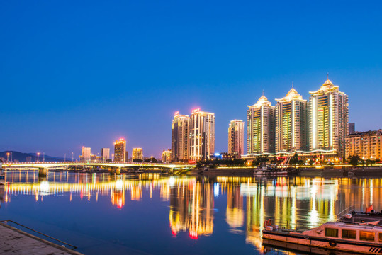 福州夜景 福州闽江夜景