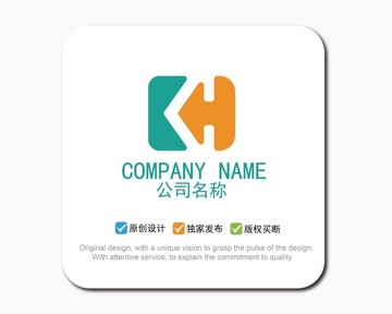 KH字母logo標(biāo)志