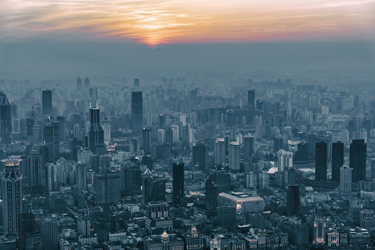 上海城市建筑全景