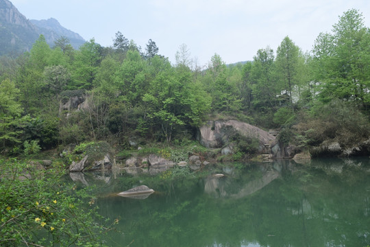 水天一色 九华山后山莲峰云海