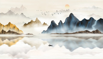 水墨山水畫