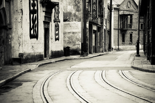 老上海南京路街景