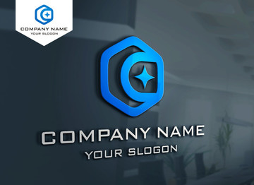 C字母簡約LOGO設(shè)計 標(biāo)志
