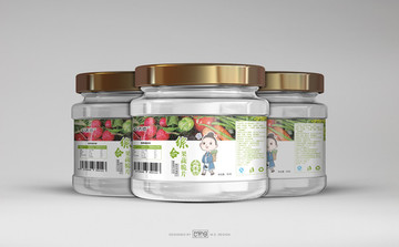 美味零食小食品瓶貼標(biāo)貼設(shè)計(jì)